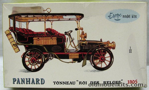 Verneuil 1/32 1905 Panhard Tonneau Roi Des Belges - Europe Model Kits Issue plastic model kit